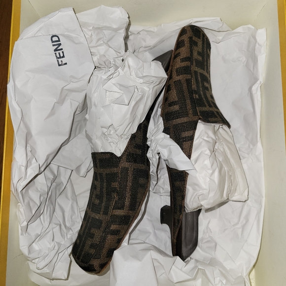 FENDI Zucca Mules w kitten heels, EU 37 - Picture 10 of 10